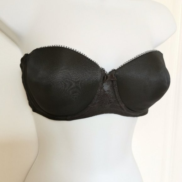BLACK strapless bra Triumph 36B - Picture 2 of 4